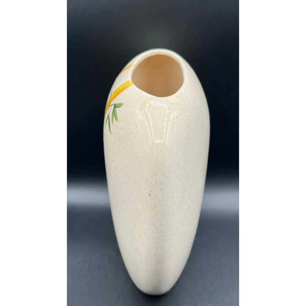 Vtg Vase Oriental Bamboo Signed 8